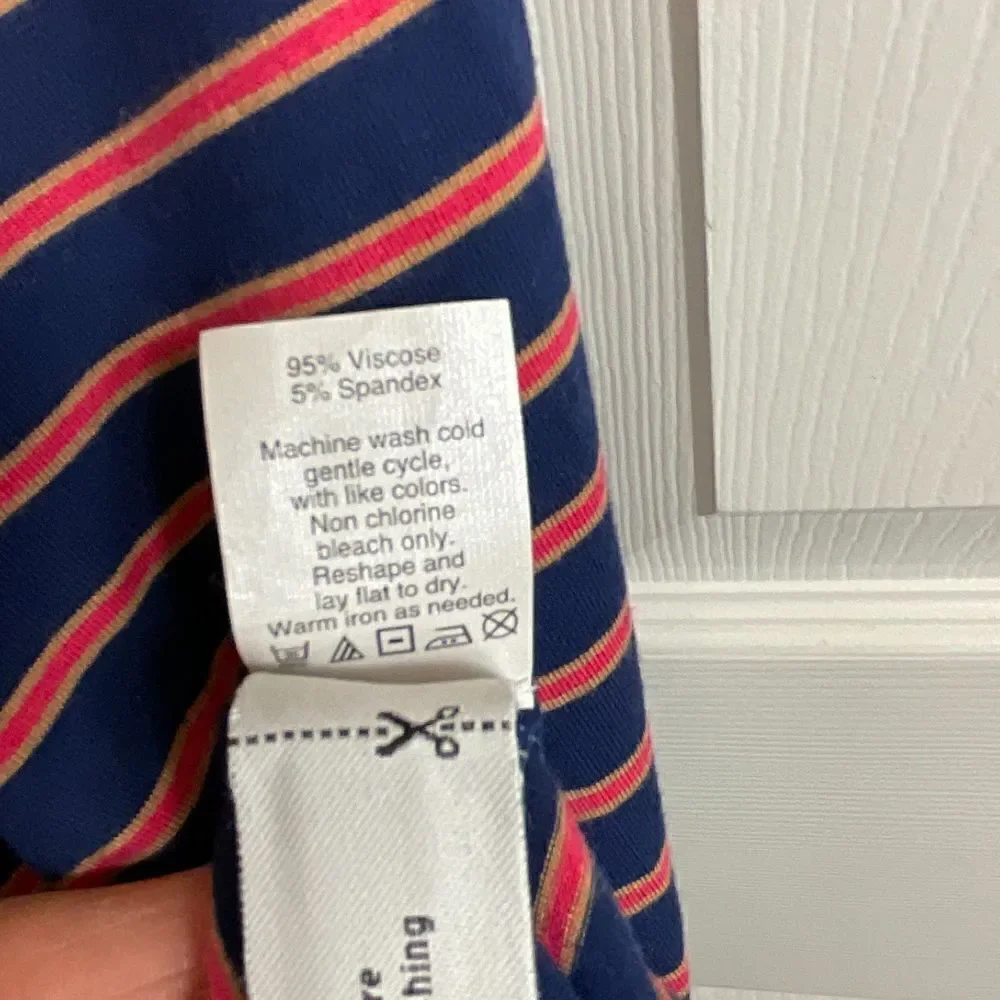 Madewell Womens Sz XS Weekend Blue Striped Strapless Maxi Dress Elastic Waist T2 - Picture 11 of 11